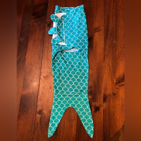 Organic Cotton Mermaid Baby Swaddle - Picture 4 of 10